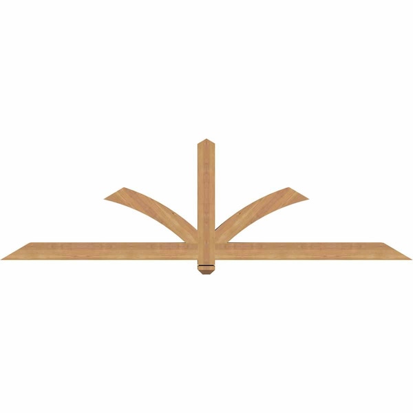 Ekena Millwork Redmond Smooth Timber Gable Bracket, Western Red Cedar, 84"W x 24"H x 3 1/2"D x 3 1/2"F, 7/12 Pitch GBW084X24X0404RED00SWR - main